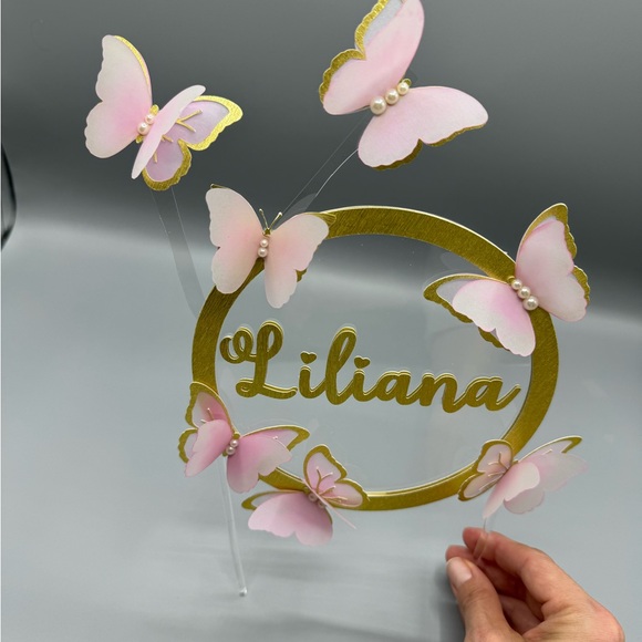 Cute Butterfly boho  cake topper - Picture 8 of 12